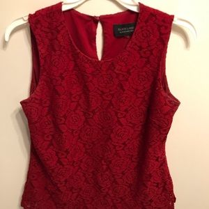 Red Black Label by Evan-Picone blouse